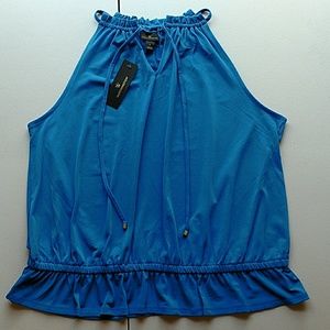 Worthington Cayman Blue Sleeveless Top!!!